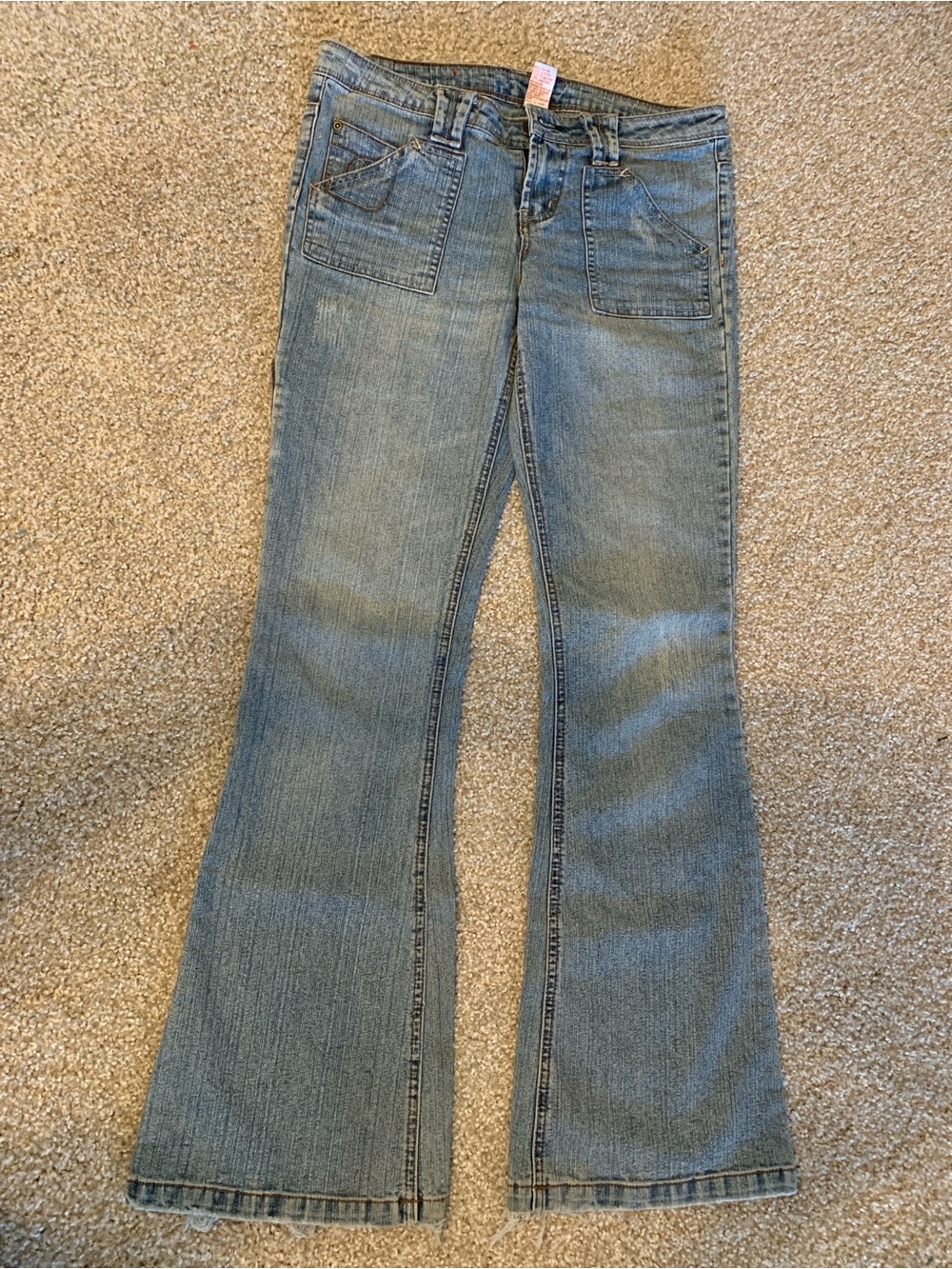 Women’s Y2K Low Rise Light Blue Flare Jeans